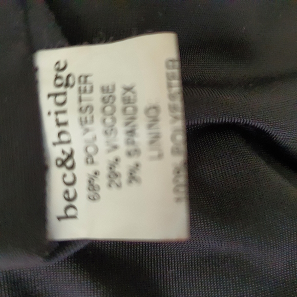 Bec & Bridge Size 10 Plunge Long Sleeve LBD - Picture 11 of 13